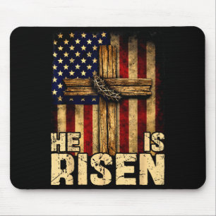 He is risen jesus christian god religious easterHe Mouse Pad