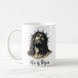 He is Risen Jesus Christian Happy Easter Coffee Mug