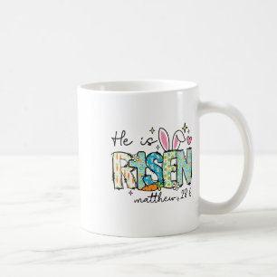 He Is Risen Jesus Christian Happy Easter Kids Wome Coffee Mug