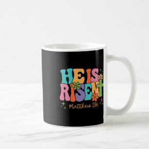 He Is Risen Jesus Christian Happy Easter Kids Wome Coffee Mug