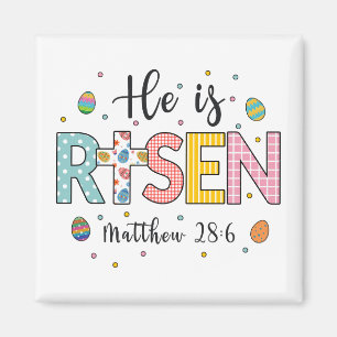 He is Risen Jesus Christian Happy Easter Magnet