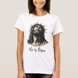 He is Risen Jesus Christian Happy Easter T-Shirt