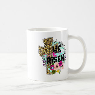 He Is Risen Jesus Christian Happy Easter Women Kid Coffee Mug
