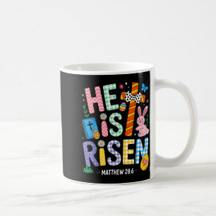 He Is Risen Jesus Christian Happy Easter Women Kid Coffee Mug