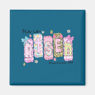 He is risen jesus christian happy easter women kid magnet