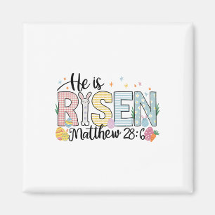 He Is Risen Jesus Christian Happy Easter Women Kid Magnet