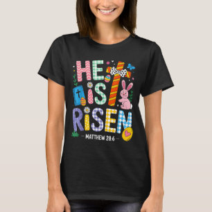 He Is Risen Jesus Christian Happy Easter Women Kid T-Shirt
