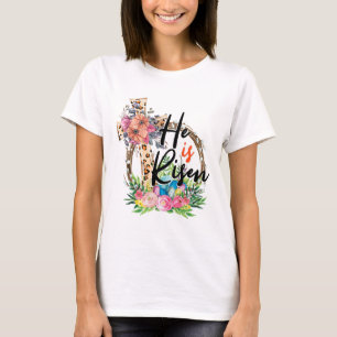 He Is Risen Jesus Christian Happy Easter Women Kid T-Shirt