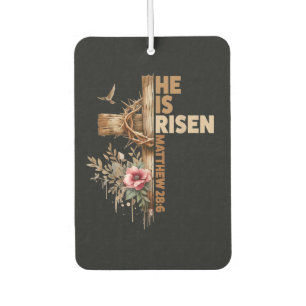 He is Risen Jesus Christian Religious Easter Car Air Freshener