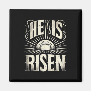 He Is Risen Jesus God Christian Sun Resurrection E Magnet