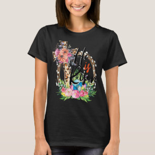 He Is Risen Leopard Rainbow Christian Jesus Happy T-Shirt