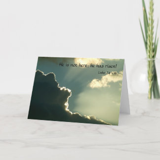 He is Risen | Luke 24 v 6 Holiday Card