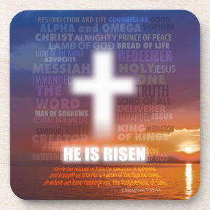 He is Risen Magnetic Card Coaster
