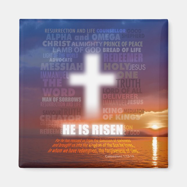 He is Risen Magnetic Card Magnet (Front)