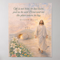 He Is Risen – Matthew 28:6 Bible Verse - Easter