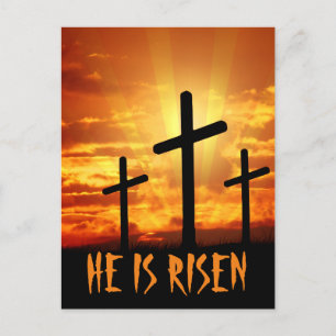 He Is Risen Matthew 28:6 Easter Postcard