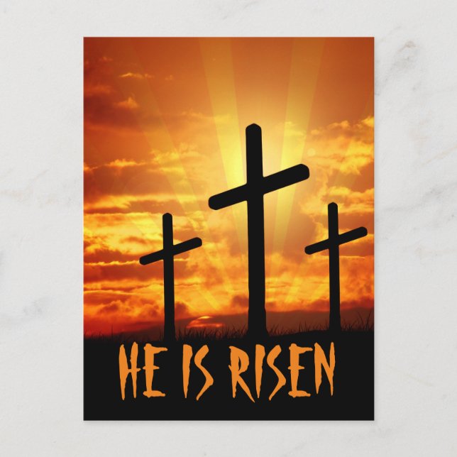 He Is Risen Matthew 28:6 Easter  Postcard (Front)