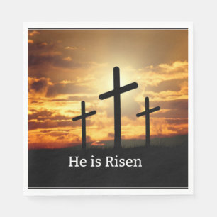 He is Risen Napkin