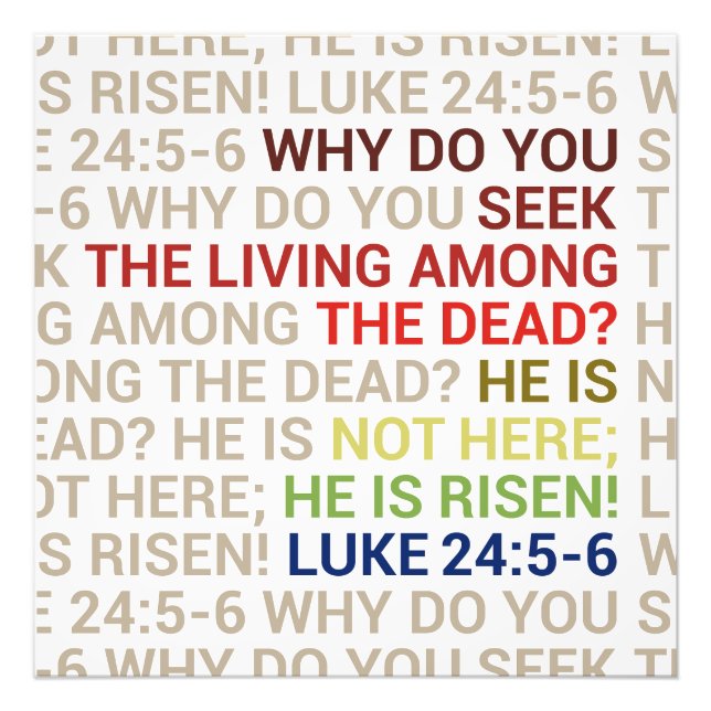 He is Risen Photo Print (Front)
