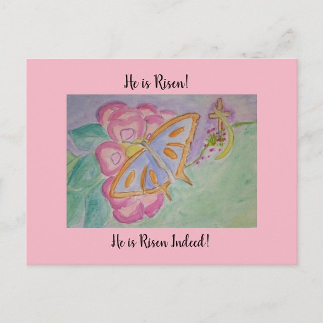 He is Risen! Postcard (Front)