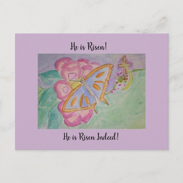 He is Risen! Postcard (Front)
