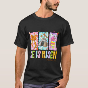 He is risen preppy easter christian jesus faith T-Shirt