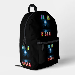 He Is Risen Printed Backpack
