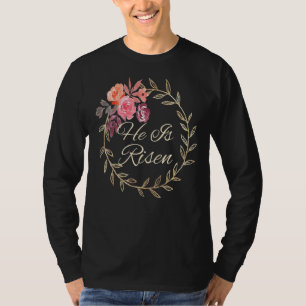 He Is Risen Religious Easter He Is Risen Graphic T T-Shirt