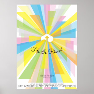 He Is Risen Resurrection Poster