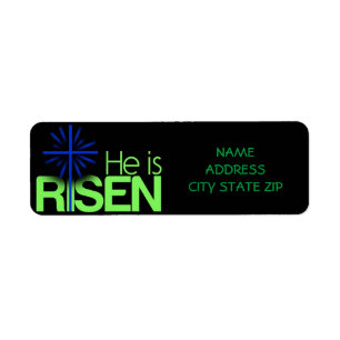 **HE IS RISEN** RETURN ADDRESS LABEL