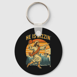 He Is Risen Rizzin Easter Christian Faith Jesus Ba Key Ring