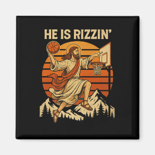 He Is Risen Rizzin Easter Christian Faith Jesus Ba Magnet