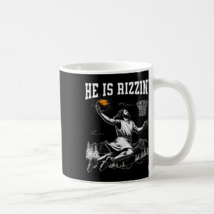 He Is Risen Rizzin' Easter Jesus Christian Faith B Coffee Mug