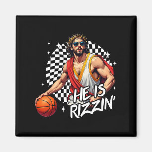 He Is Risen Rizzin' Easter Jesus Christian Faith B Magnet