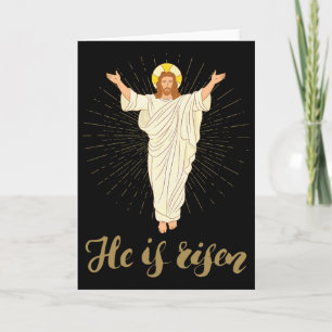 He Is Risen Rizzin' Easter Jesus Christian Faith Card