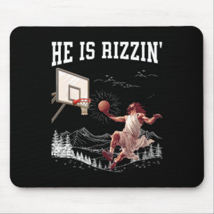 He Is Risen Rizzin' Easter Jesus Christian Faith S Mouse Pad
