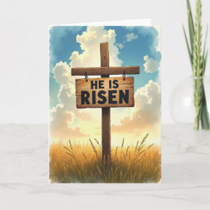 He Is Risen Scene Card