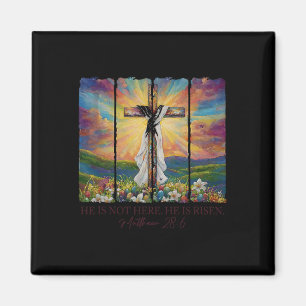He Is Risen Spring Easter Jesus Cross Christian Bi Magnet