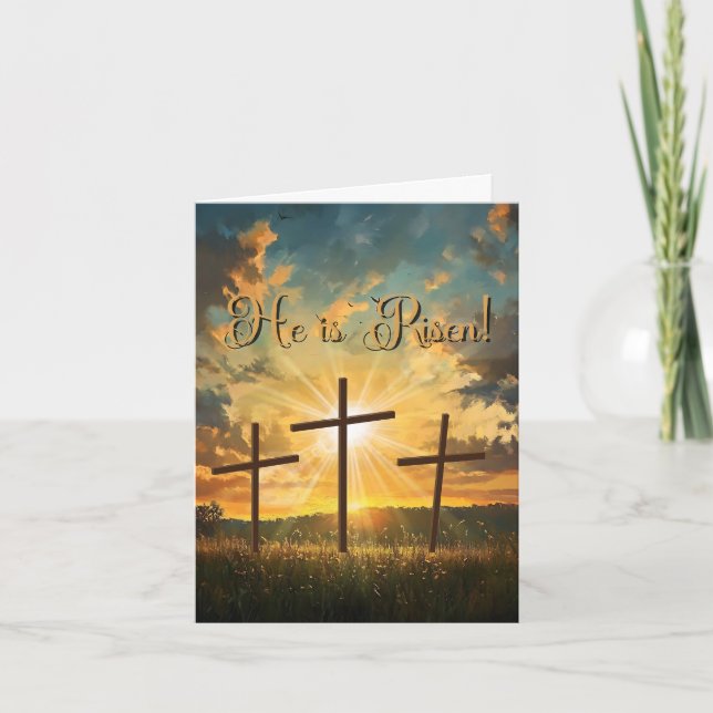 He is Risen! (The dawn breaks, the grave...) Card (Front)