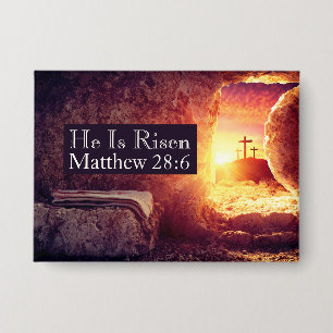 He Is Risen Three Crosses Empty Tomb Easter