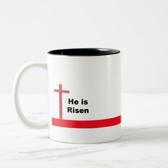 He is Risen Two-Tone Coffee Mug (Left)