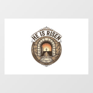 He Is Risen Vintage Easter Cross Shirt