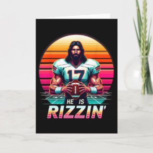 He Is Rizzen Christian Jesus Has Rizzen Easter Rug Card