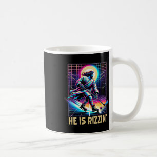 He Is Rizzin Christian Ice Hockey Lover Jesus Meme Coffee Mug