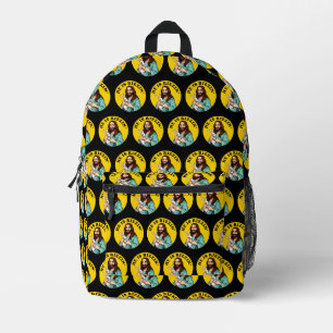 He Is Rizzin Funny Jesus Christian Easter Day Printed Backpack