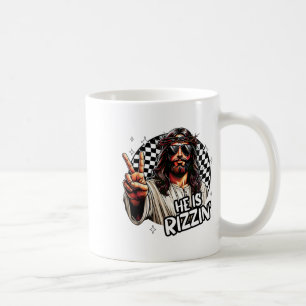 He Is Rizzin' Jesus Christian Happy Easter Hunt Eg Coffee Mug