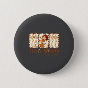 He Is Rizzin Jesus For Kids Girls Boys Women Youth 6 Cm Round Badge