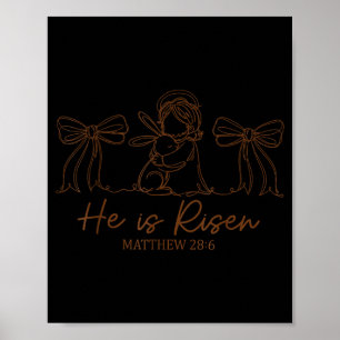 He Is Rizzin Jesus For Kids Girls Boys Women Youth Poster