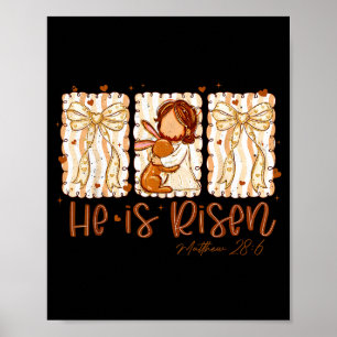 He is rizzin jesus for kids girls boys women youth poster