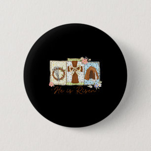 He is rizzin jesus funny for kids boy women youth 6 cm round badge